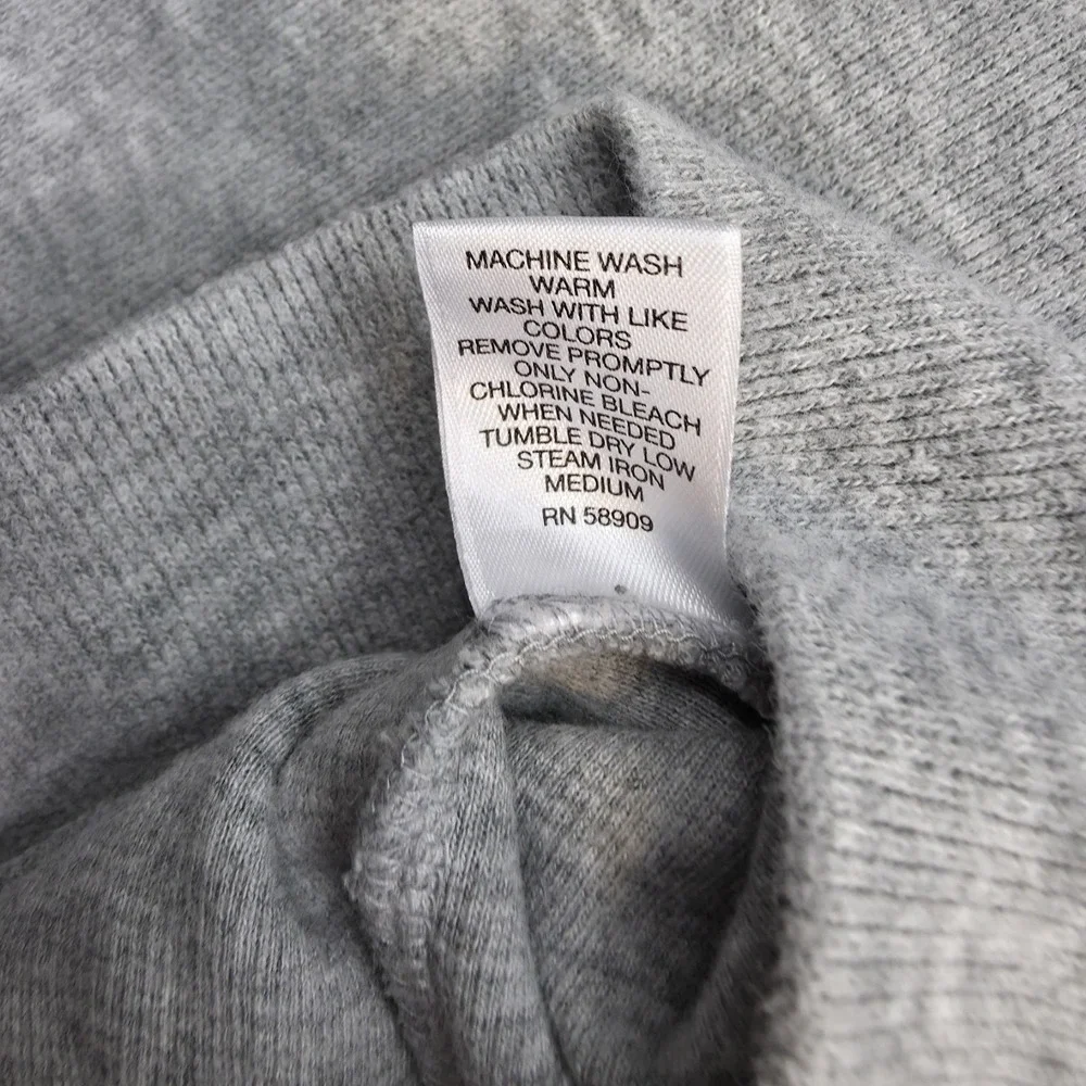 Cremieux Classics Mens XL Gray Mock Neck Button Sweater Olive Elbow Patches